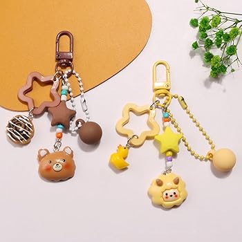 Amazon.co.jp: KASFDBMO 韓国中空星キーホルダーペンダント