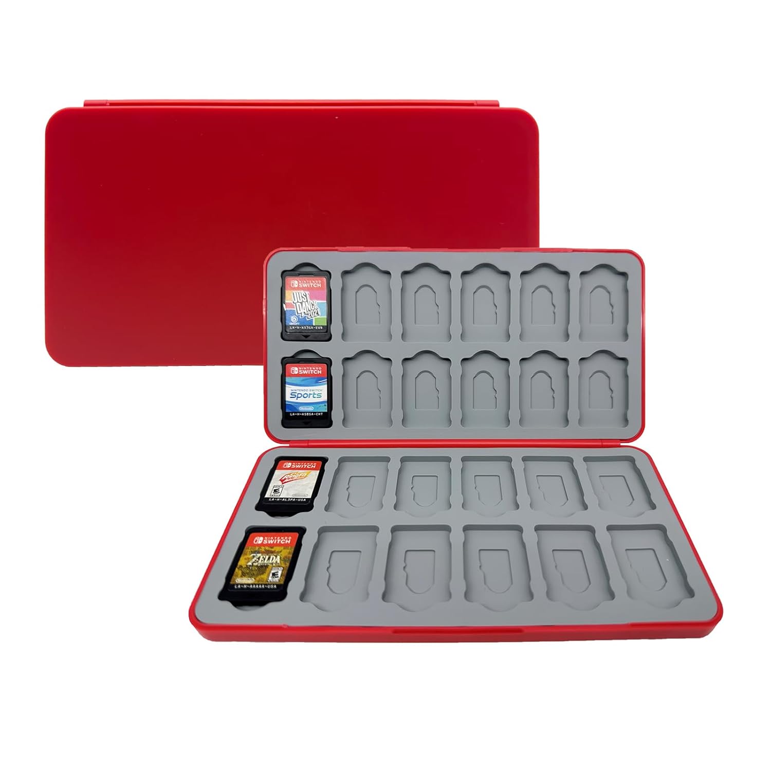 Amazon.com: COIORVIS Switch Game Case for Nintendo Switch with Mirco SD ...