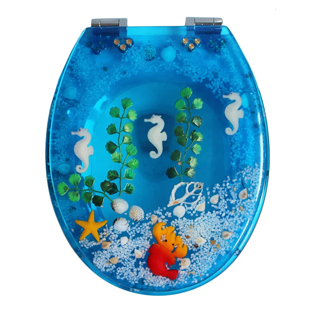 Toilet Lid,Toilet seat,Colorful Decorative Novelty Slow Close Easy to Install