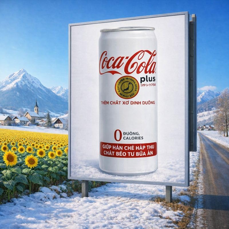 Image of Coca-Cola Plus Zero Sugar & Zero Calories Soft Drink (Pack Of 6) 320ml Can By COUGAR | Japanese Formula with Dietary Fiber | Refreshing Cola Taste | Helps Reduce Fat Absorption | Premium Coca-Cola Beverage | FREE 1 Cadbury Starbar - (IMPORTED-JAPAN)