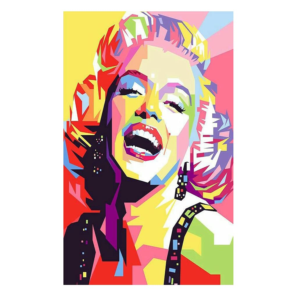 print o craft painting marilyn monroe Print Rolled Wall Poster (Paper, 18 X 12 inch, Multicolour)
