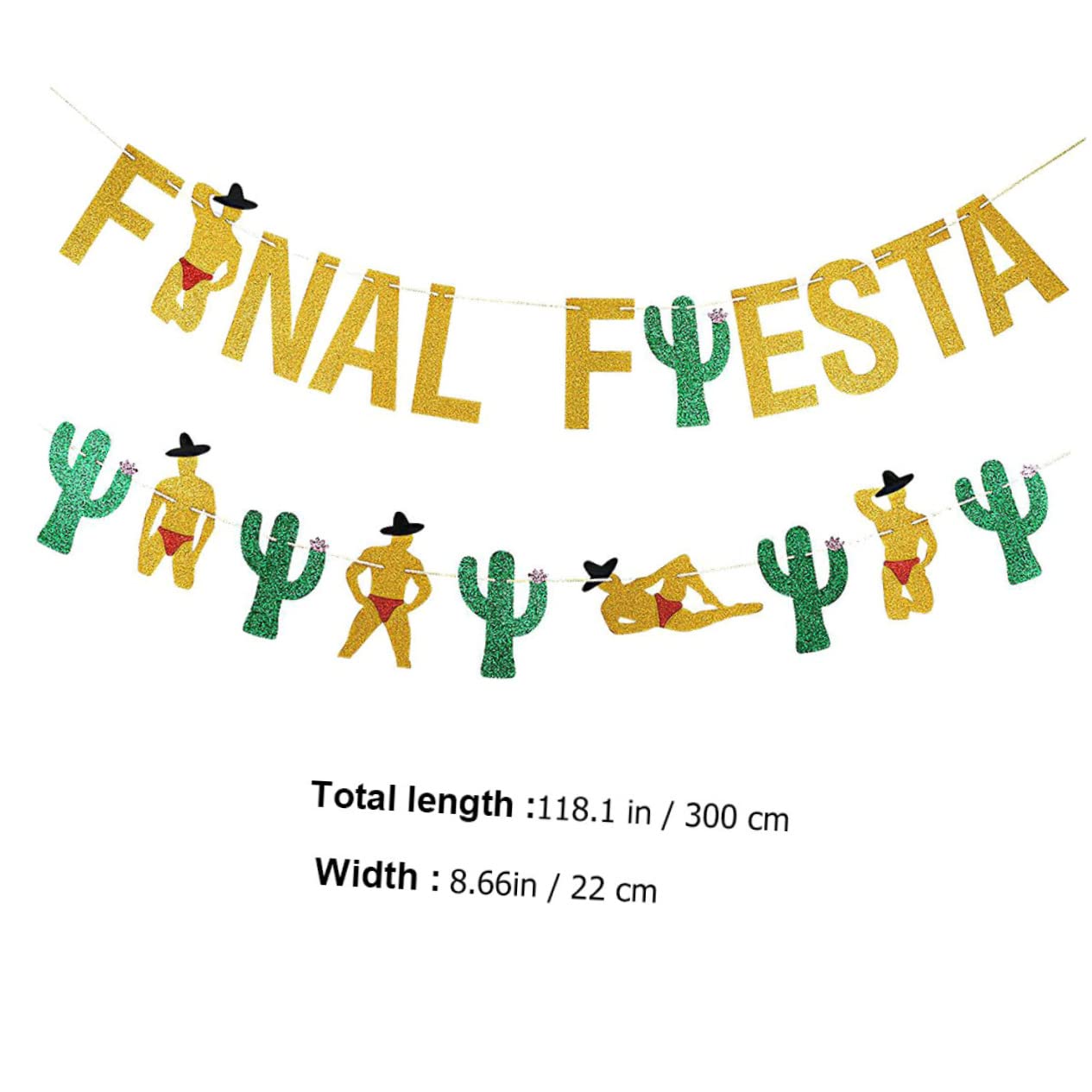 ifundom 6 Piezas De Artículos Decorativos Encanto Decorar Fiesta Mexicana Fiesta Tirar Cactus Fiesta Banner México Carnaval Fiesta Banner Banderines Suministros De Fiesta Latte