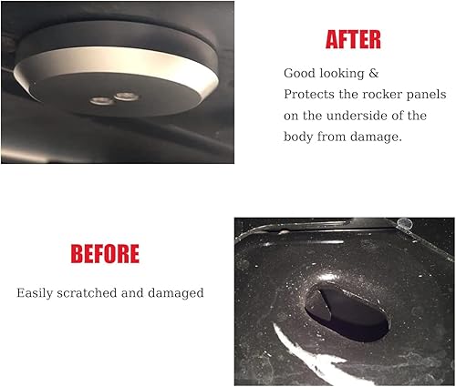 Miniatura 4 de Pikioraz Paquete de 4 adaptadores de almohadilla de gato, disco de aluminio para Jacking, almohadillas de piso Billet compatibles con Chevrolet