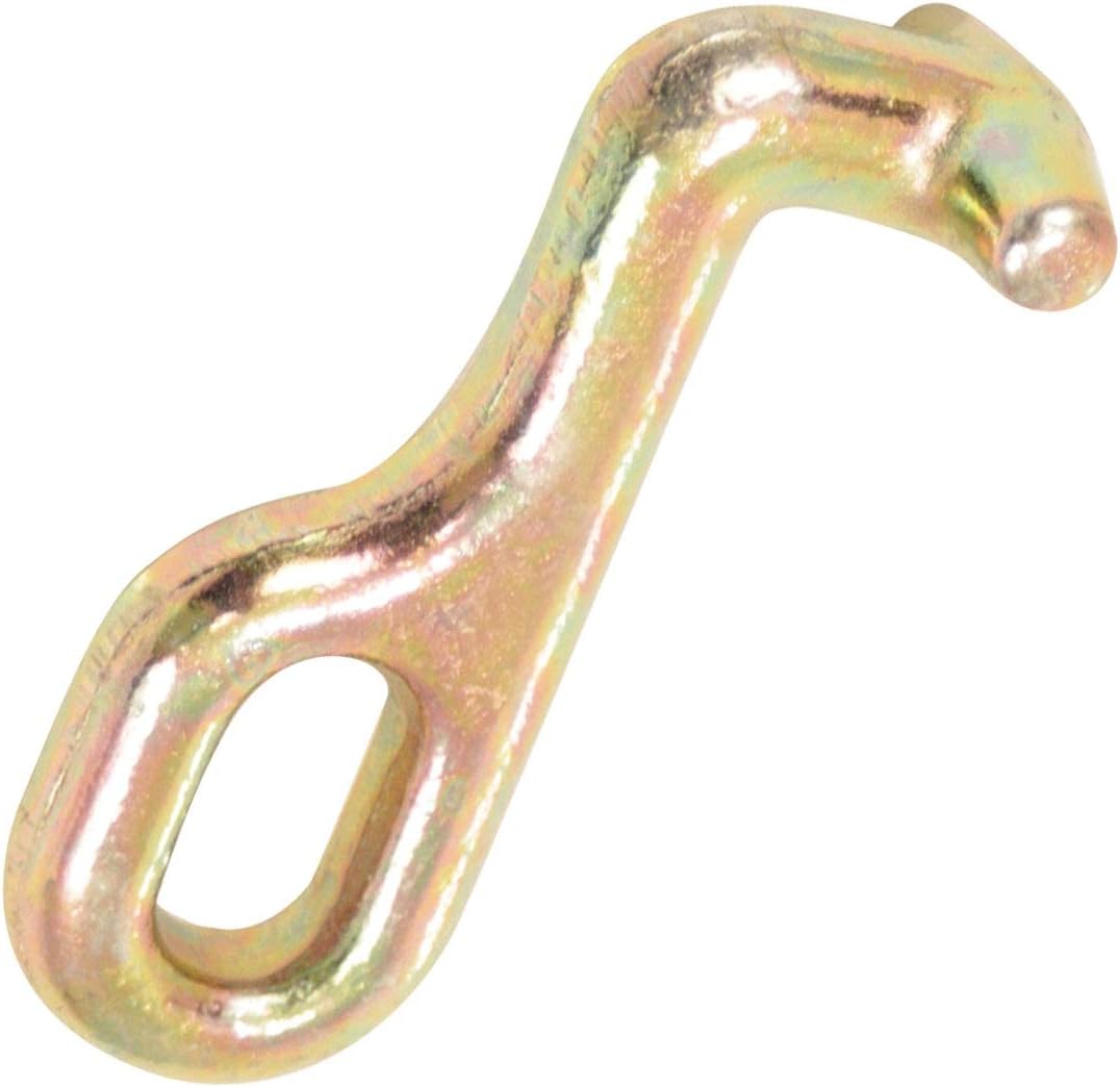 VULCAN Tow Chain with 15 Inch Forged J Hook and T Hook - Grade 70 Chain - 6 Foot - 4,700 Pound Safe Working Load