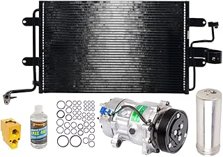A/C Kit w/AC Compressor Condenser & Drier For Volkswagen VW Jetta Golf Mk4 VR6 2000 2001 2002 2003 2004 2005 - BuyAutoParts 60-89884CK New