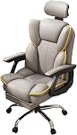 Gaming Chair with Footrest Video Game Chairs Can Lie Down, Lift, and Rotate. with 360° Silent Universal Wheels. Strong Load-Bearing Capacity. Suitable for Game Rooms/Offices, Etc. Yellow