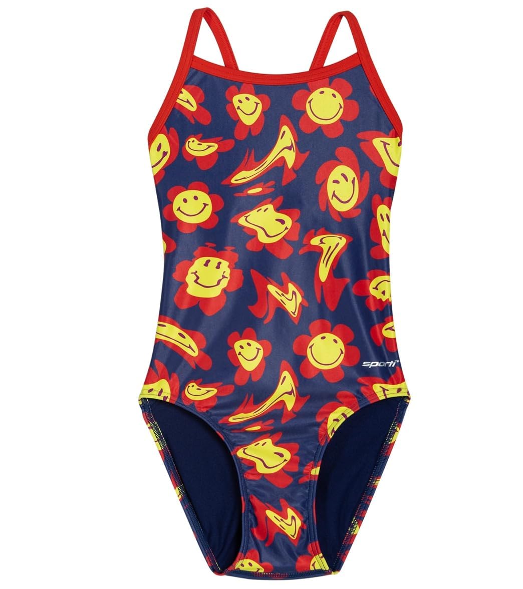 Sporti x Alex & Gretchen Walsh Groovy Thin e Piece Swimsuit Youth (22-28)