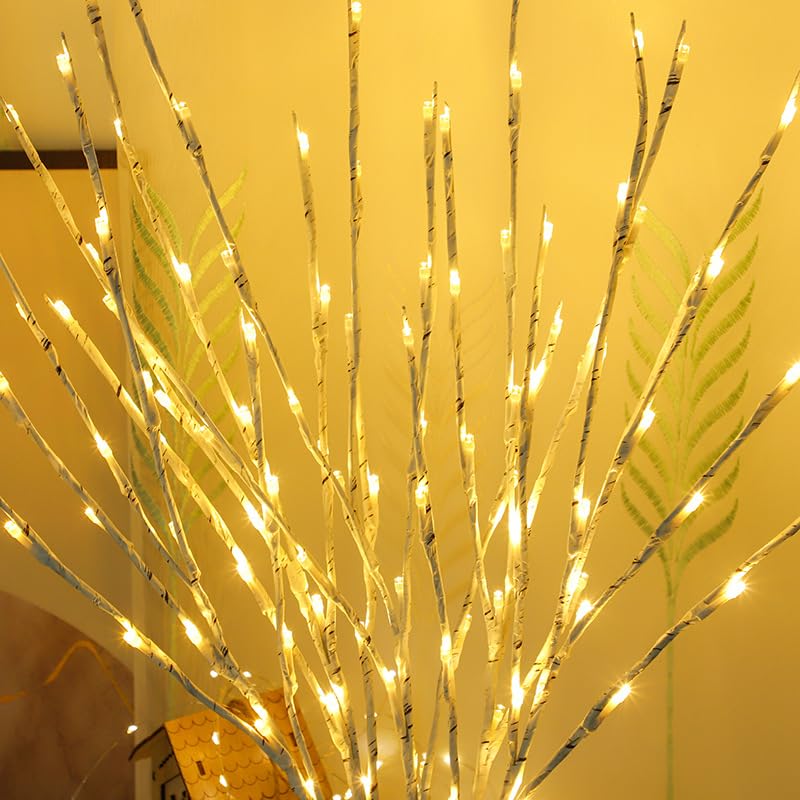 Image of 2 Pack LED Lighted Branches Battery Operated Branch Lights Vase Filler