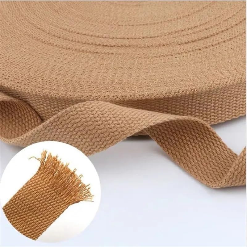Nylon Webbing Belt，Heavy Cotton Webbing， 25mm Canvas Cotton Webbings High Tenacity Backpack Strap Webbing Label Ribbon Clothes Sewing Tape Outdoor Backpack Bag Parts Webbing Strap(2 Meters 07)