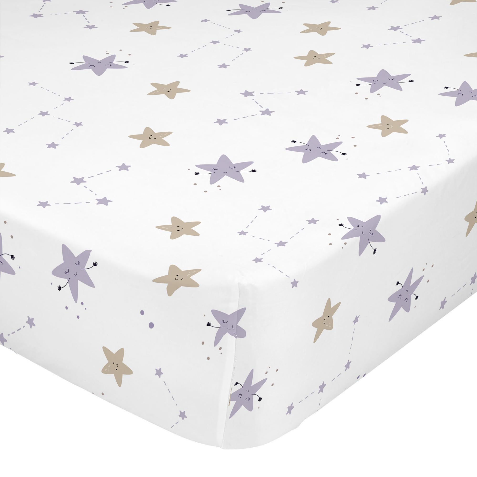Lit 90x200 impeccable avec le drap Moons Bajera 32 cm pour chambre enfant