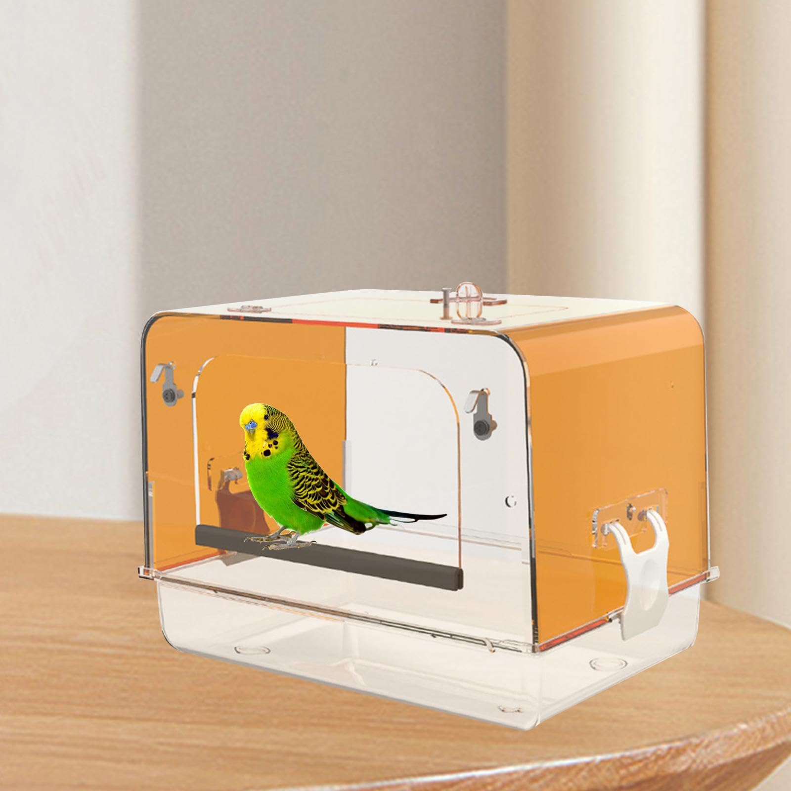Baignoire Spa pour Oiseaux pour à Plumes, Orange