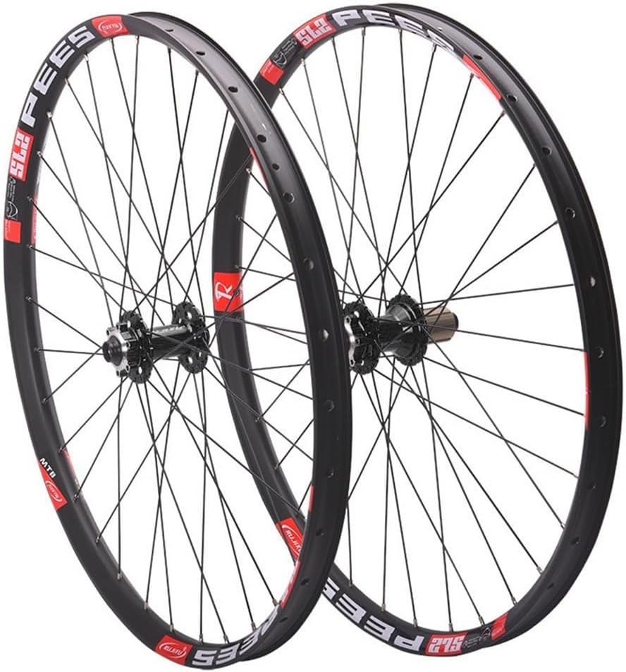 Mountain Bike Thru Axle Wheelset Mountain Bike Front Rear Wheel 26'' 27.5'' 29