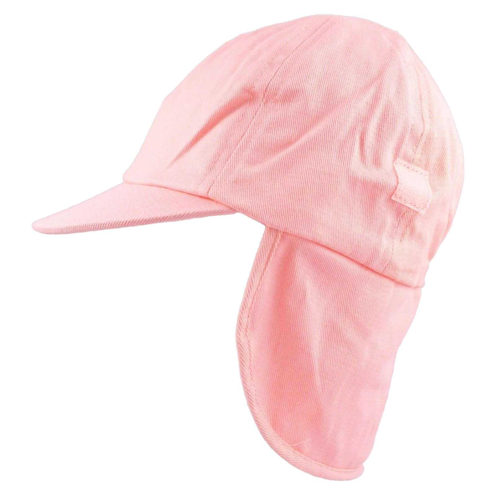 Baby Sun Hat, Kids Sun Cap with Neck Flap, Childrens Legionnaire Hat, Pink, 3, 6 Months