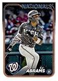 2024 TOPPS #37 CJ ABRAMS WASHINGTON NATIONALS BASEBALL OFFICIAL TRADING CARD OF MLB
