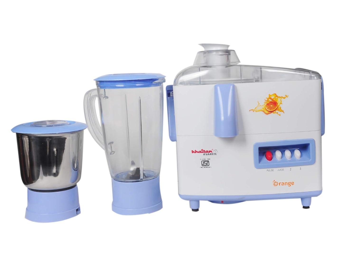 Buy Khaitan Avaante JMG Orange Juicer Mixer Grinder (2 Jars) with 2