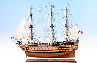 Seacraft Gallery HMS Victory Model Ship Painted 37.4