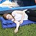 REDCAMP Backpacking Sleeping Pad for Camping, XL Lightweight Folding Self Inflating Air Mattress,Air Pad Sleeping,Blue79 x26 x1.2