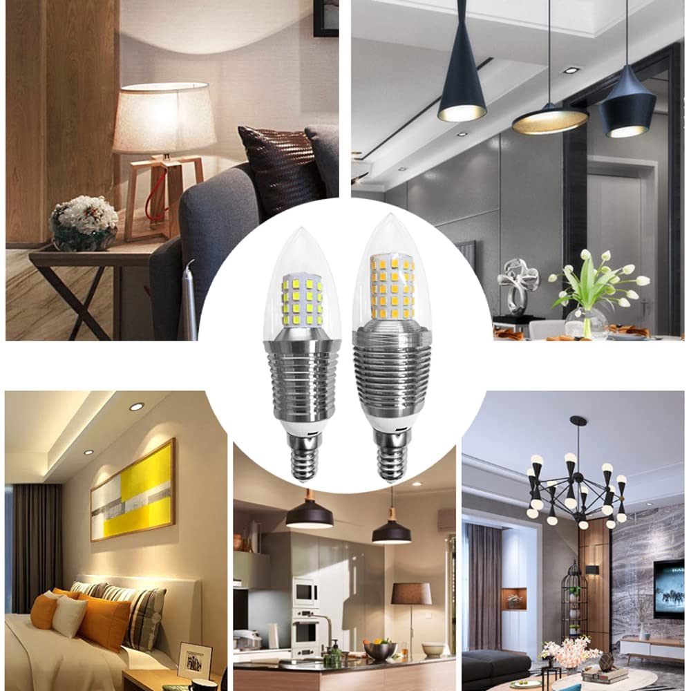 LED-Birnen, Maisglühbirne mit E14-Sockel, LED-Kerzenlampe, 9 W, 12 W, 800 lm, 120 Watt-Äquivalent, 3000 K, 6000 K, Nicht dimmbar, AC 85 V ~ 265 V (10er-Pack)