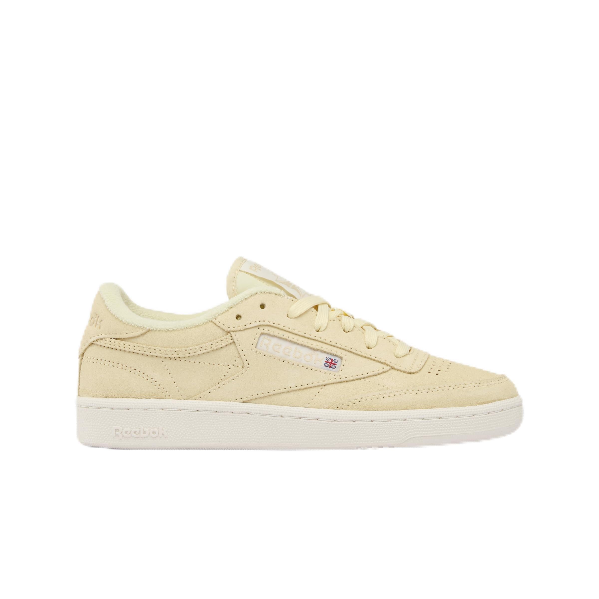 Reebok Women's Club C 85 Trainers, Chalk/RAWYELLOW/SIMPLEBIEGE, 40 EU
