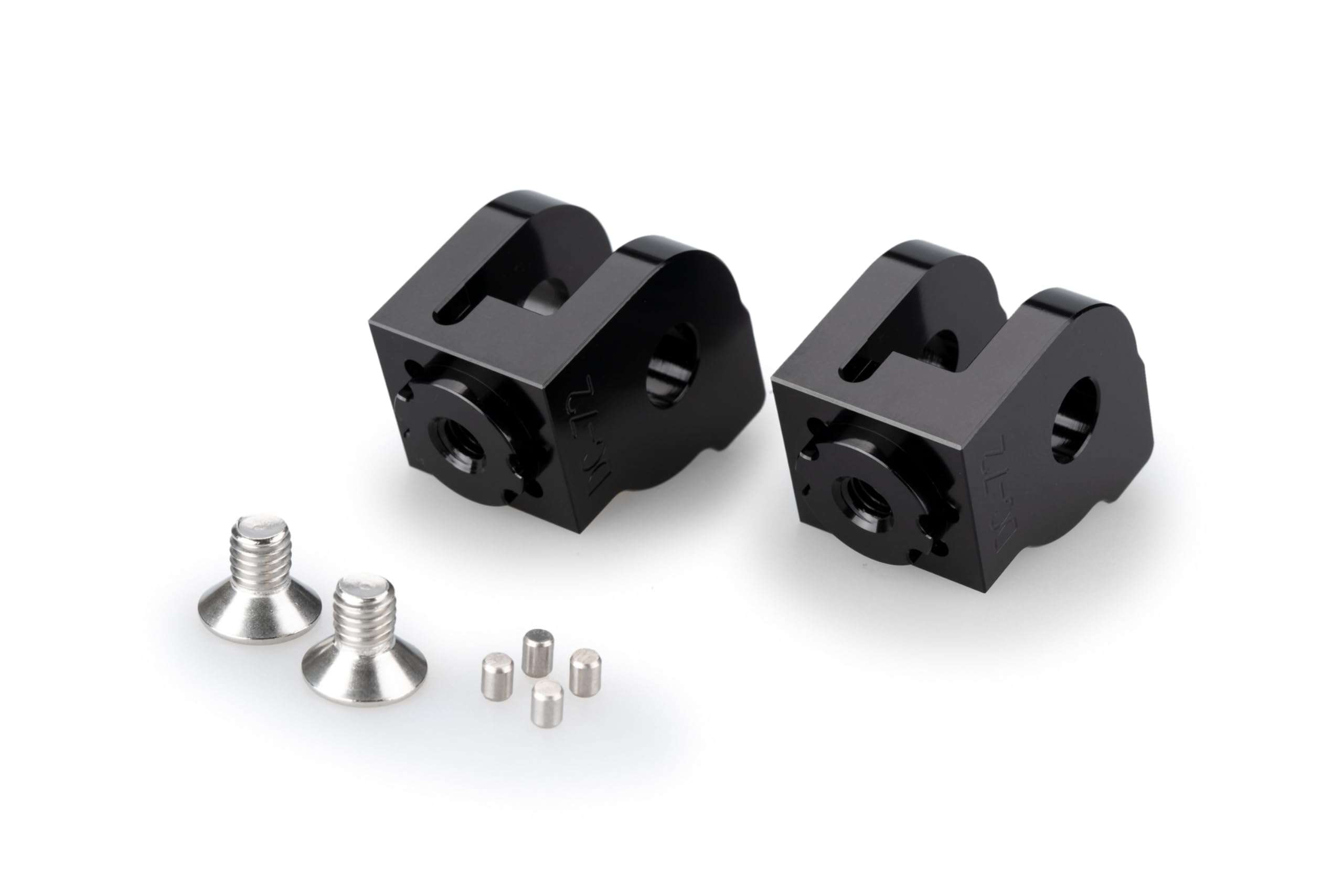 Puig 20270N Adaptor Adjustable Rider Footpeg Black