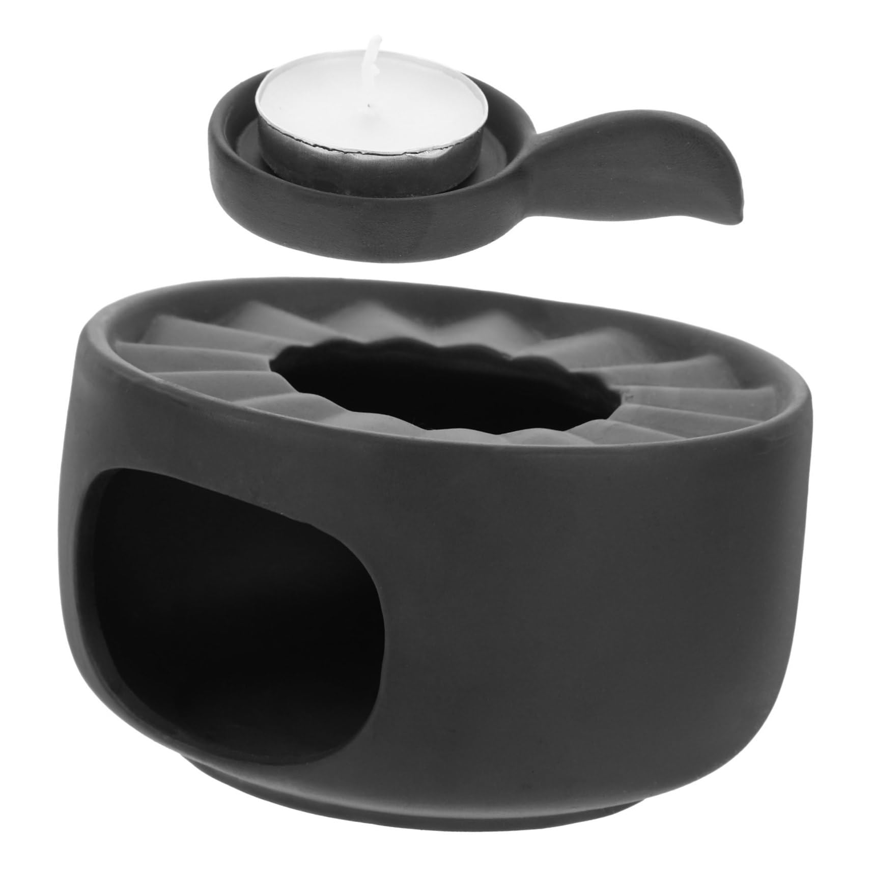 CIYODO 1 Set Ceramic Tea Warmer with Tealight Holder Elegant Heating Base for Teapots Milk Practical Stylish for Home Office Tea Houses More