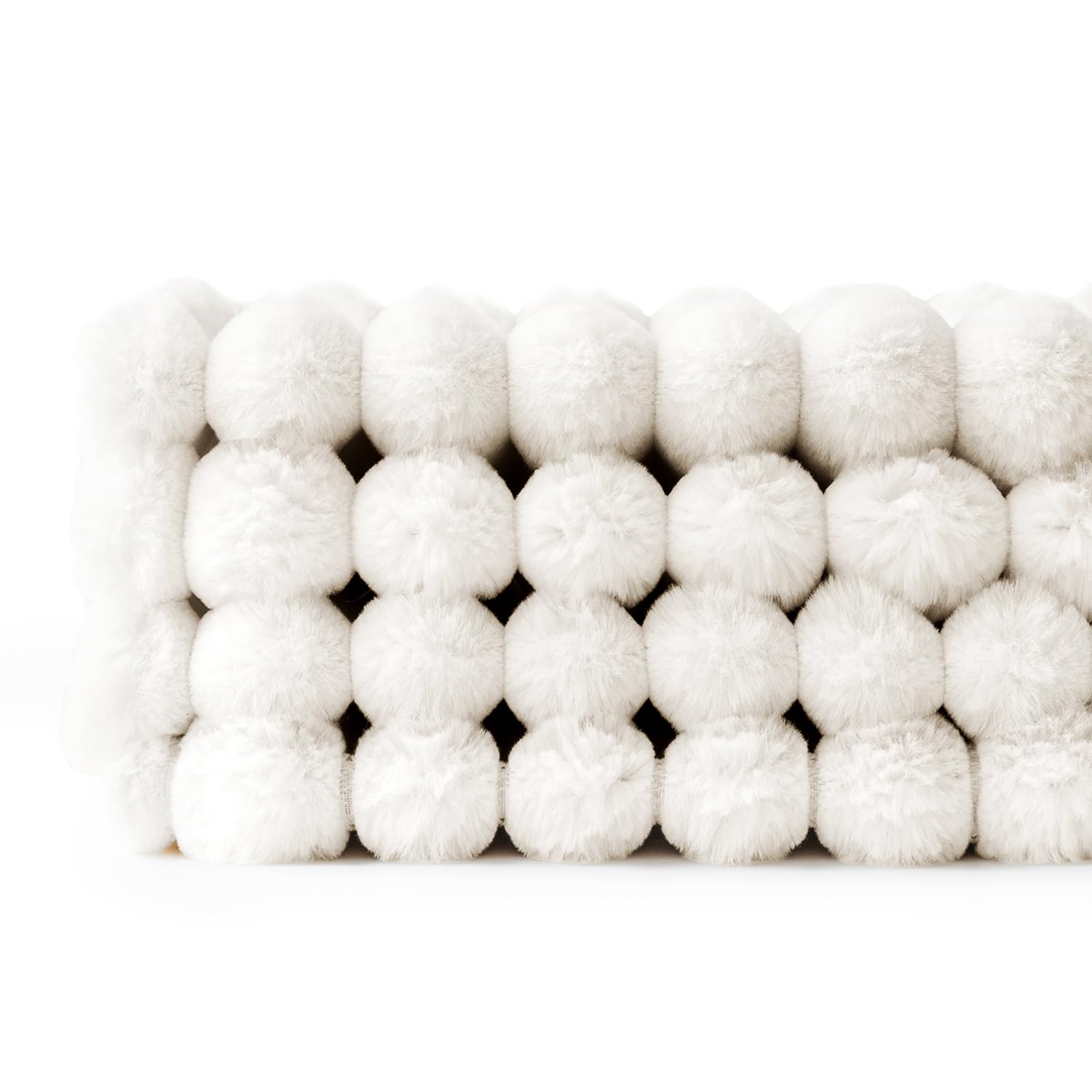 MIULEE Set di 4 Federe per Cuscini 50x50 Serie Bianco in Peluche | Super Morbido Copricuscini Decorativi per Divano Camera da Letto e Casa Federa Cuscini Quadrate Moderno Cuscino