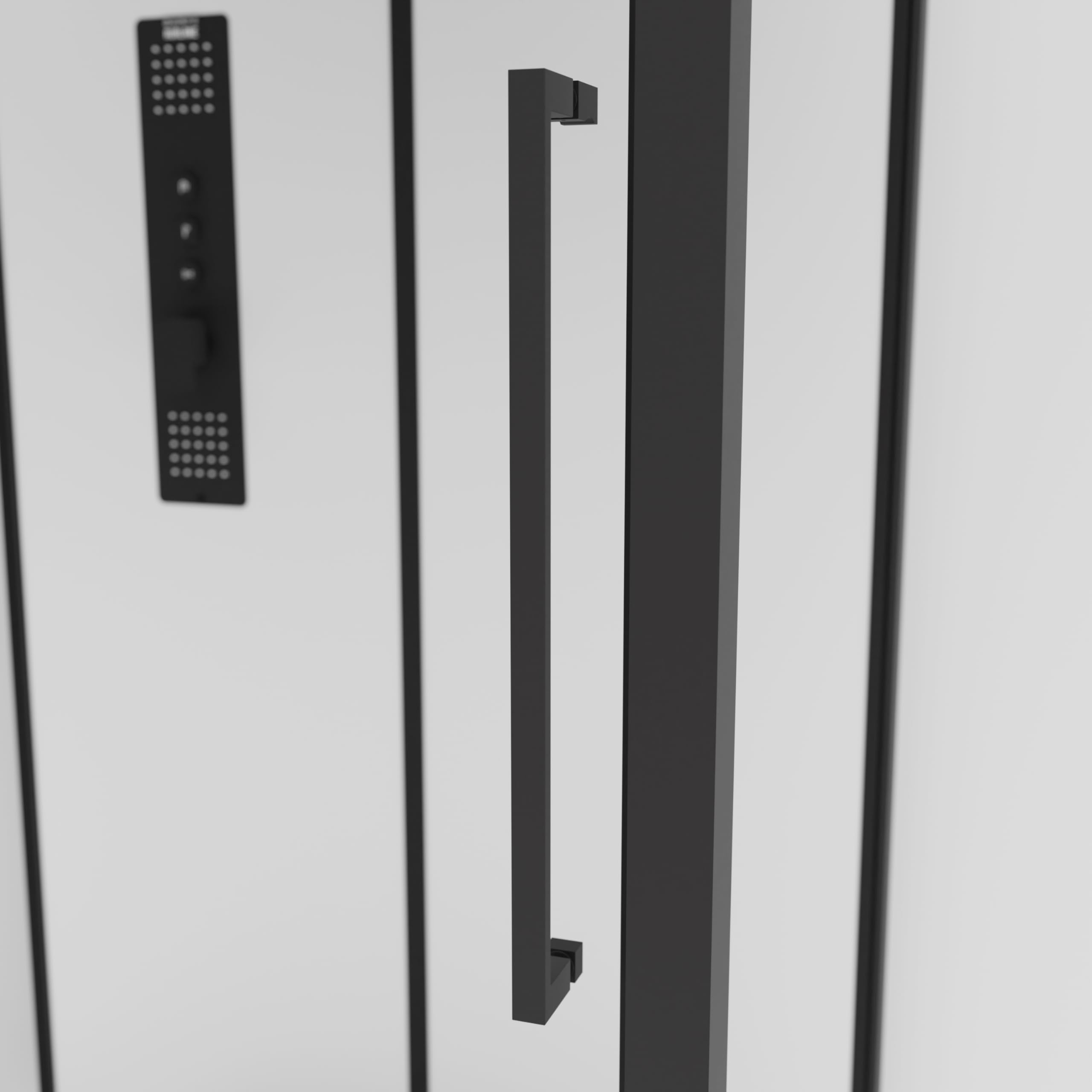 MARWELL White Rectangle kompletna kabina prysznicowa 90 x 115 x 215 cm, z wejściem z przodu, z wysokiej jakości profilami aluminiowymi, wysokość wejścia 15 cm
