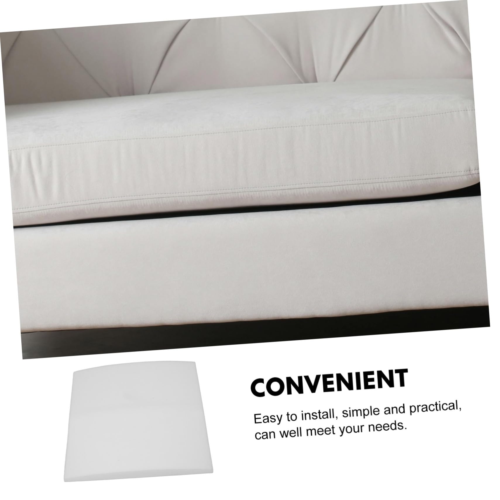 IMIKEYA Divano Spugna Riparazione 50x50 cm Cuscini Bianco Alta Facile Soggiorno