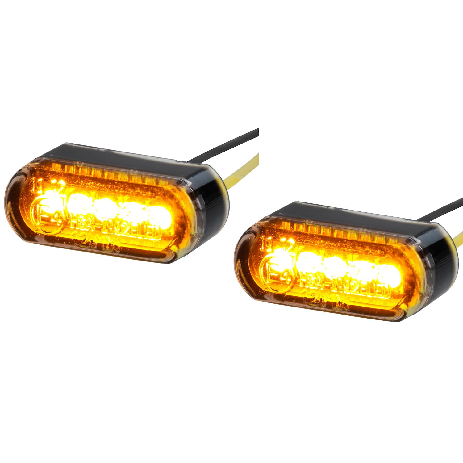 Germany Motorsports 2 x led-knipperlicht voor motorfiets, blokkerende diodes voor controlelampje voor het ontkoppelen van de knipperlichten, 12 V (1 paar Germany Motorsports 2 x led-knipperlicht voor motorfiets, blokkerende diodes voor controlelampje voor het ontkoppelen van de knipperlichten, 12 V (1 paar