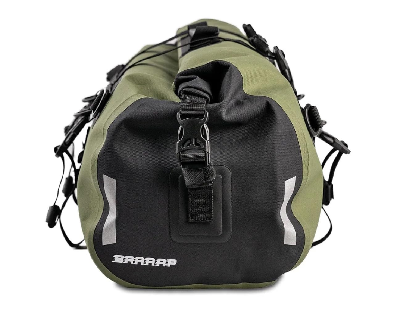 Explorer Wodoodporna torba marynarska, 50 l, motocyklowy, pyłoszczelny, zwijany, na kemping, kajakarstwo, żeglarstwo, 600D, TPU, spawane szwy, zawór powietrza, panele MOLLE, paski do szybkiego