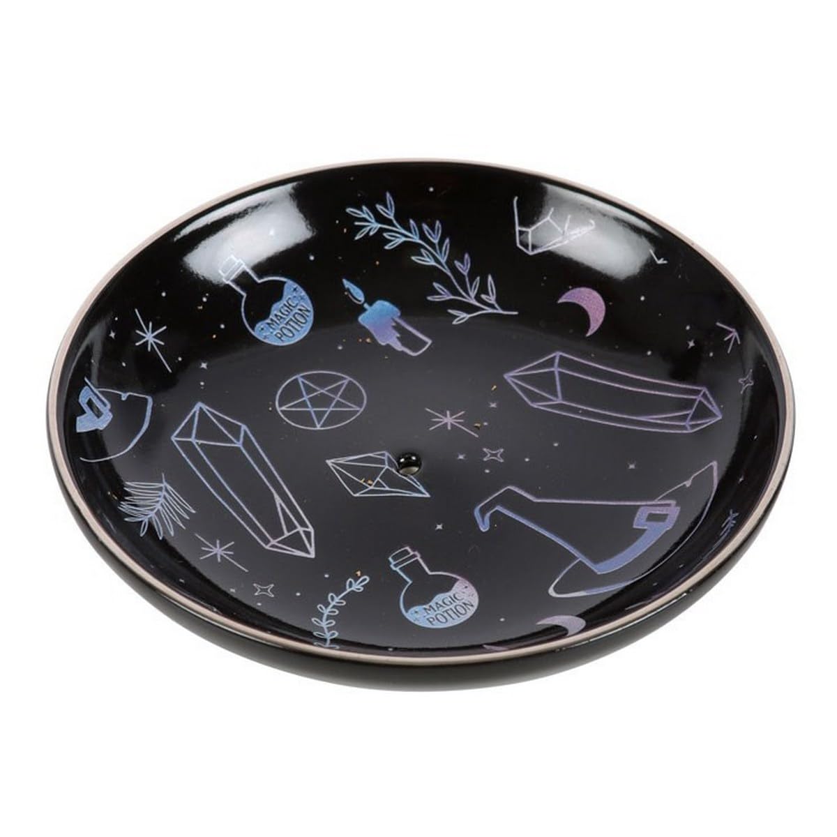 Gothic Homeware Crystal Witch Ceramic Incense Plate
