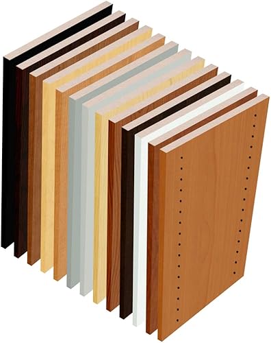 Paneles verticales de melamina de arce nogal y cerezo 2 unidades 12 x 48 melamina hecho a medida