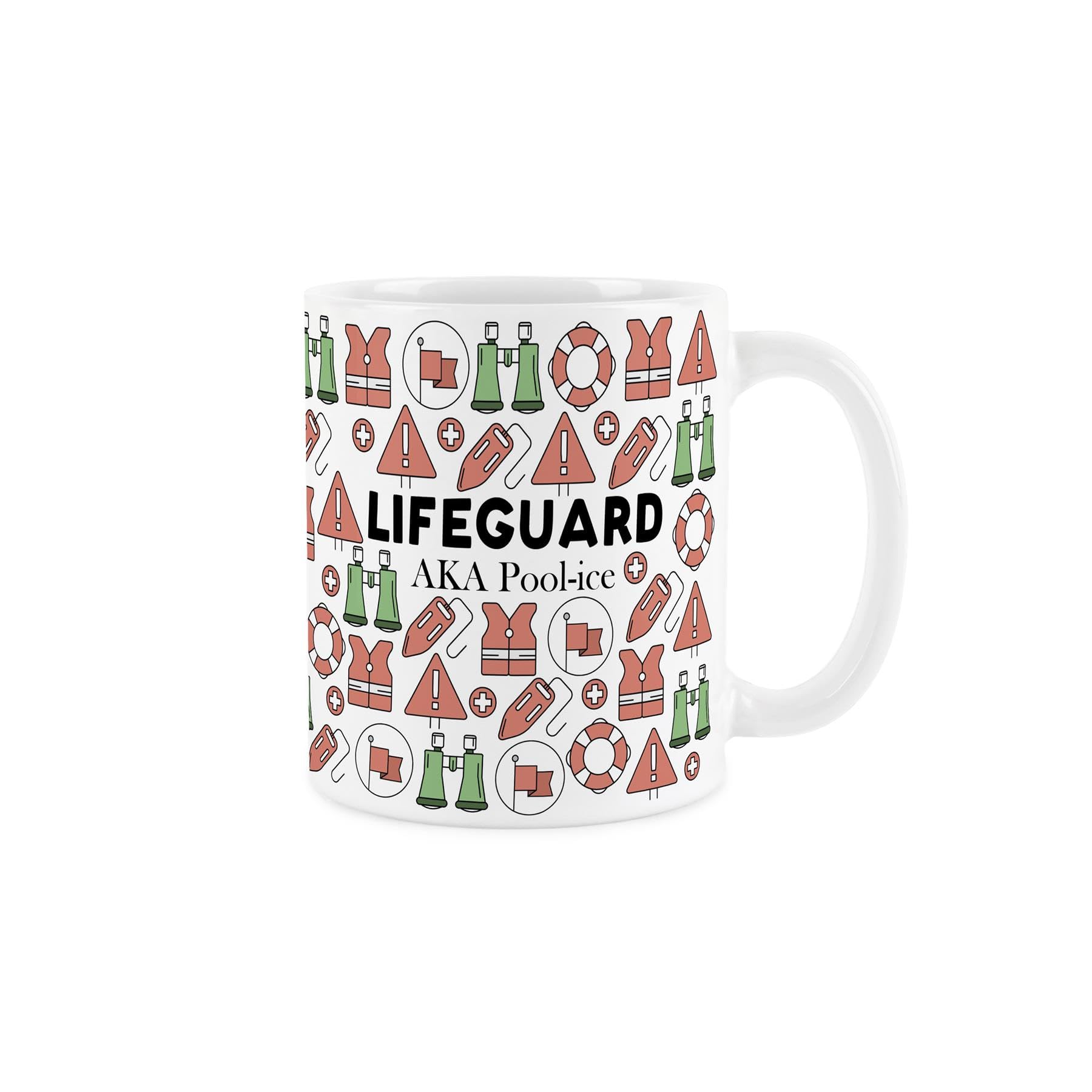 Purely Home Lifeguard Mug - Swimming Humourous Trades Funny Novelty Gift - Tea/Coffee Hot Drinks Ceramic Cup Present for Lifeguards