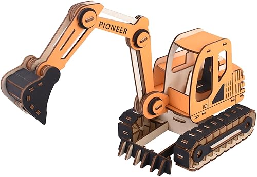 IFIYOOY Rompecabezas de madera 3D para adultos y niños kits de construcción de madera para excavadoras grandes juguetes STEM manualidades para niñas disponible en Yaxa Guatemala