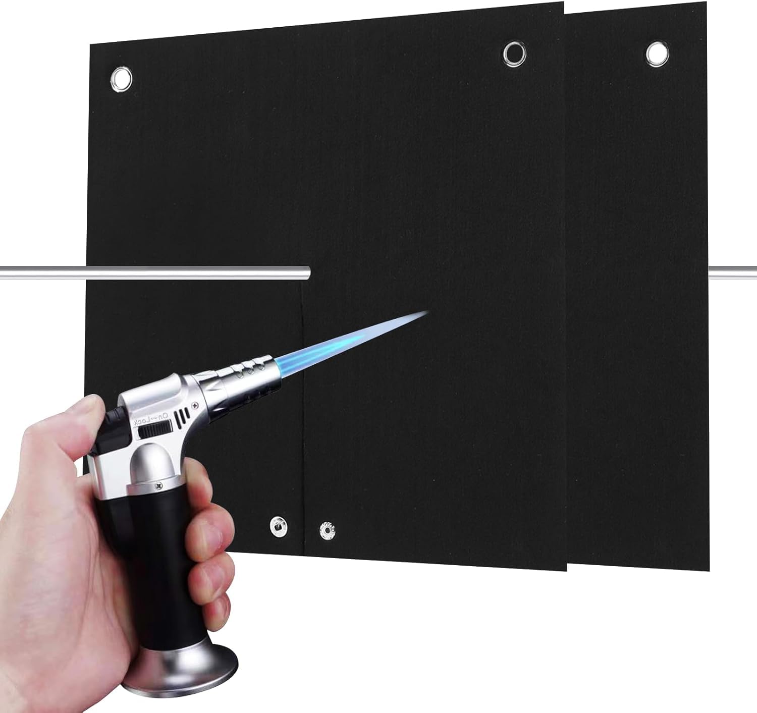 2 Packs Welding Blanket Fireproof, Opening Shape Welding Mat, Heat Resistant Solder Blanket Up To 1800°F, Flame Retardant Carbon Felt Heat Shield Mat