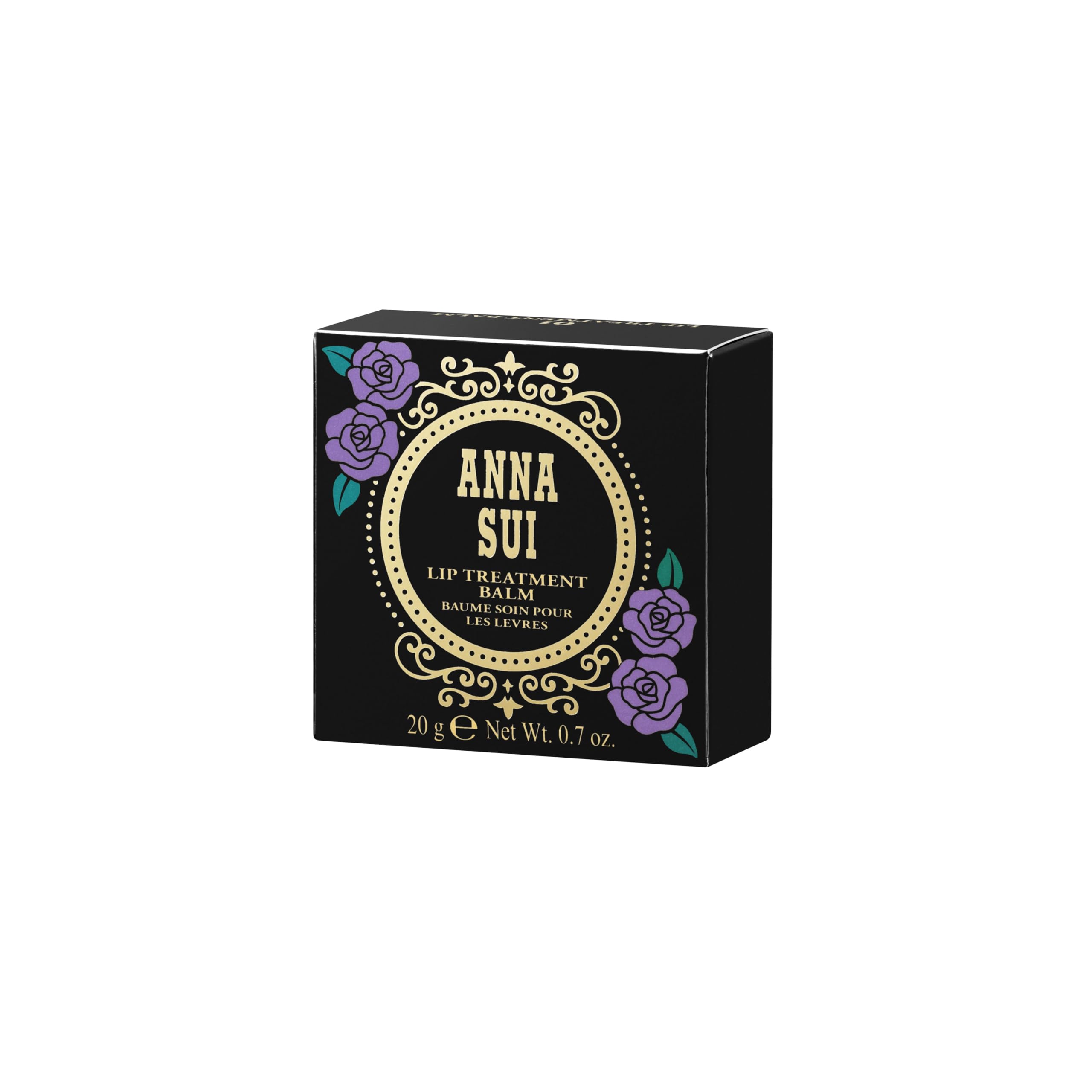 ANNA SUI Lip Treatment Balm, Hydrating & Nourishing Lip Balm with Rose Fragrance, Smooth, Dewy Finish, Luxury Lip Care & Perfect Holiday Gift, 0.7 oz