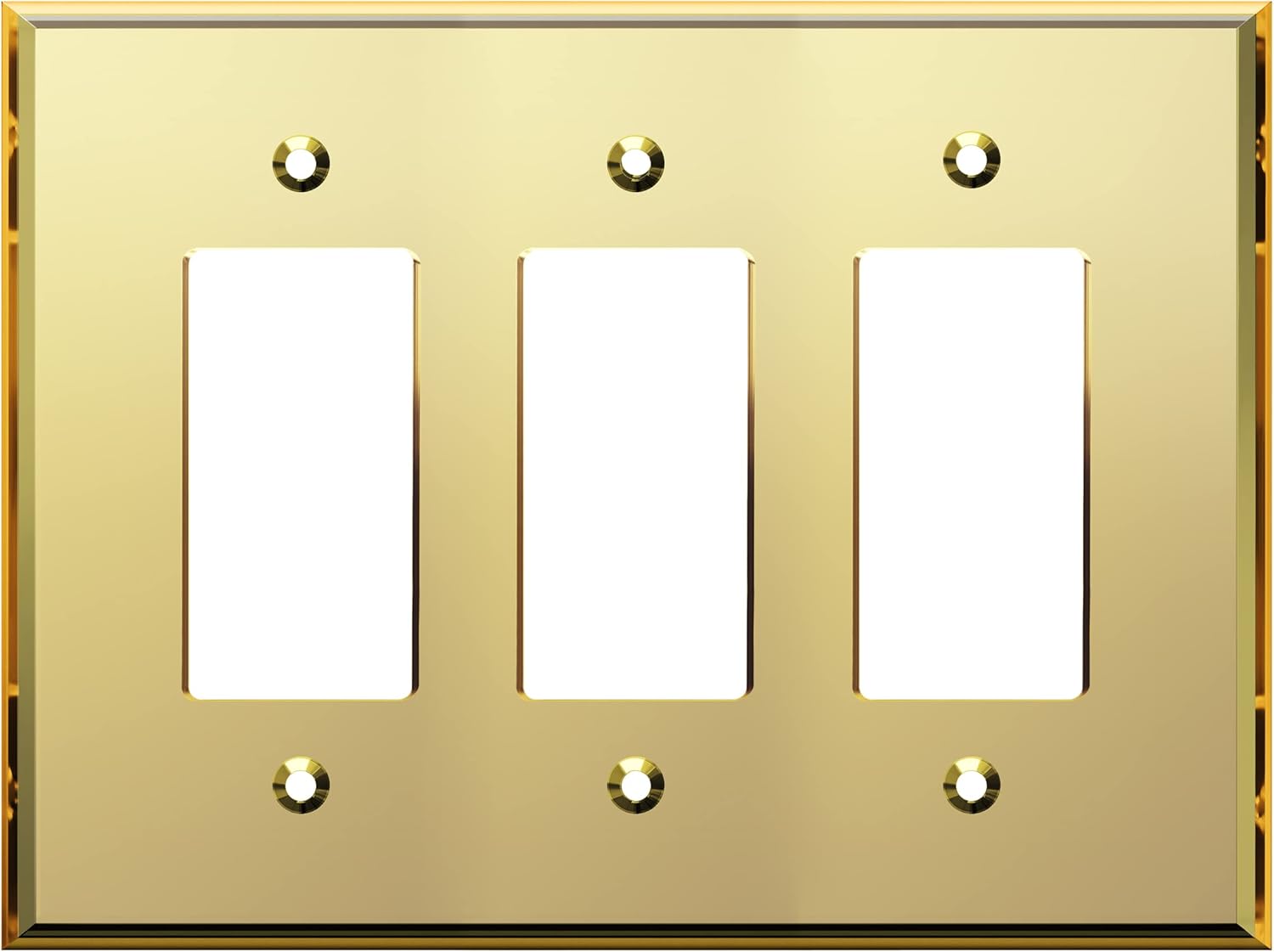 LIDER Reflective Acrylic Decorator Wall Plate, Mirrored Light Switch