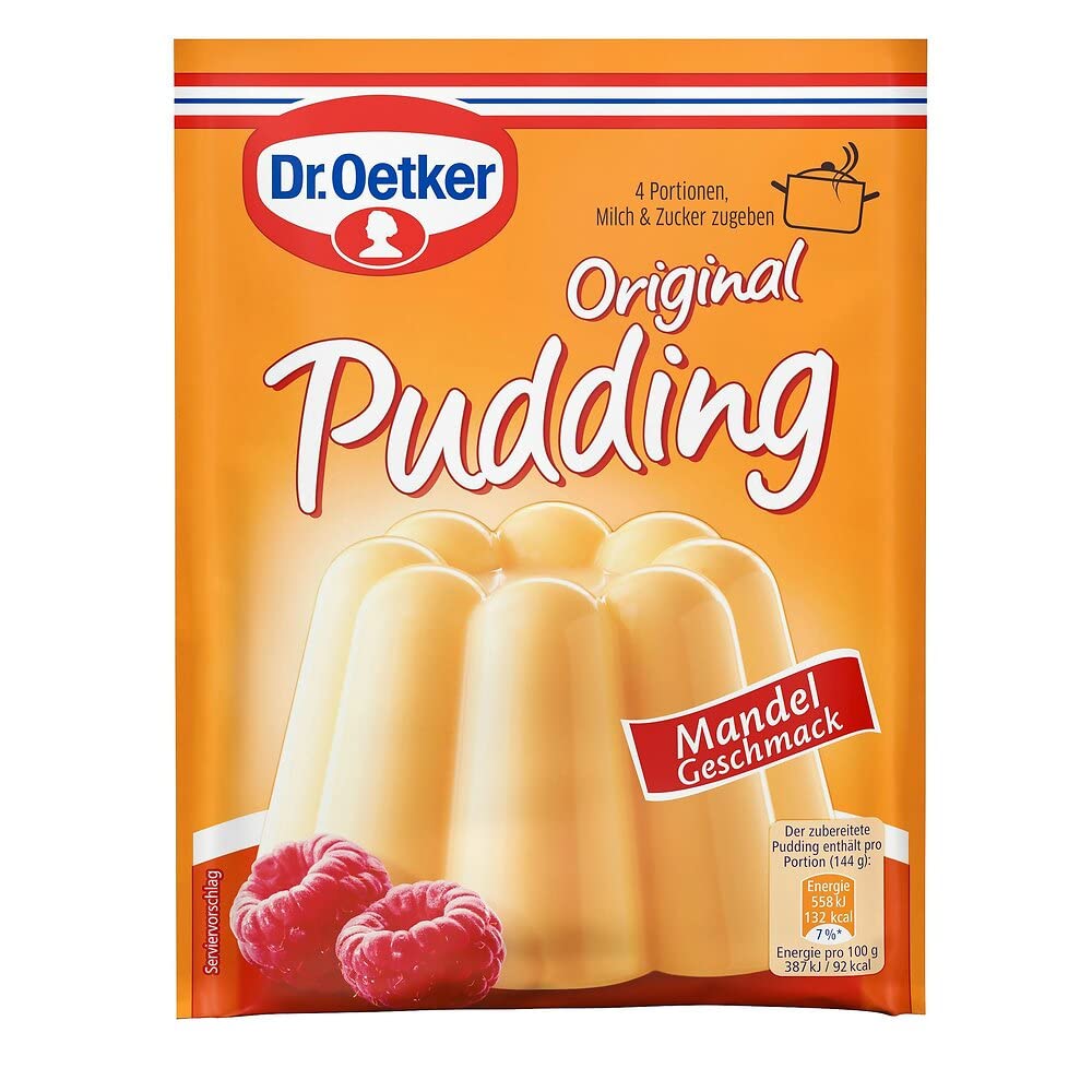 Dr. Oetker Originele pudding amandelsmaak: 3 x 37 g puddingpoeder