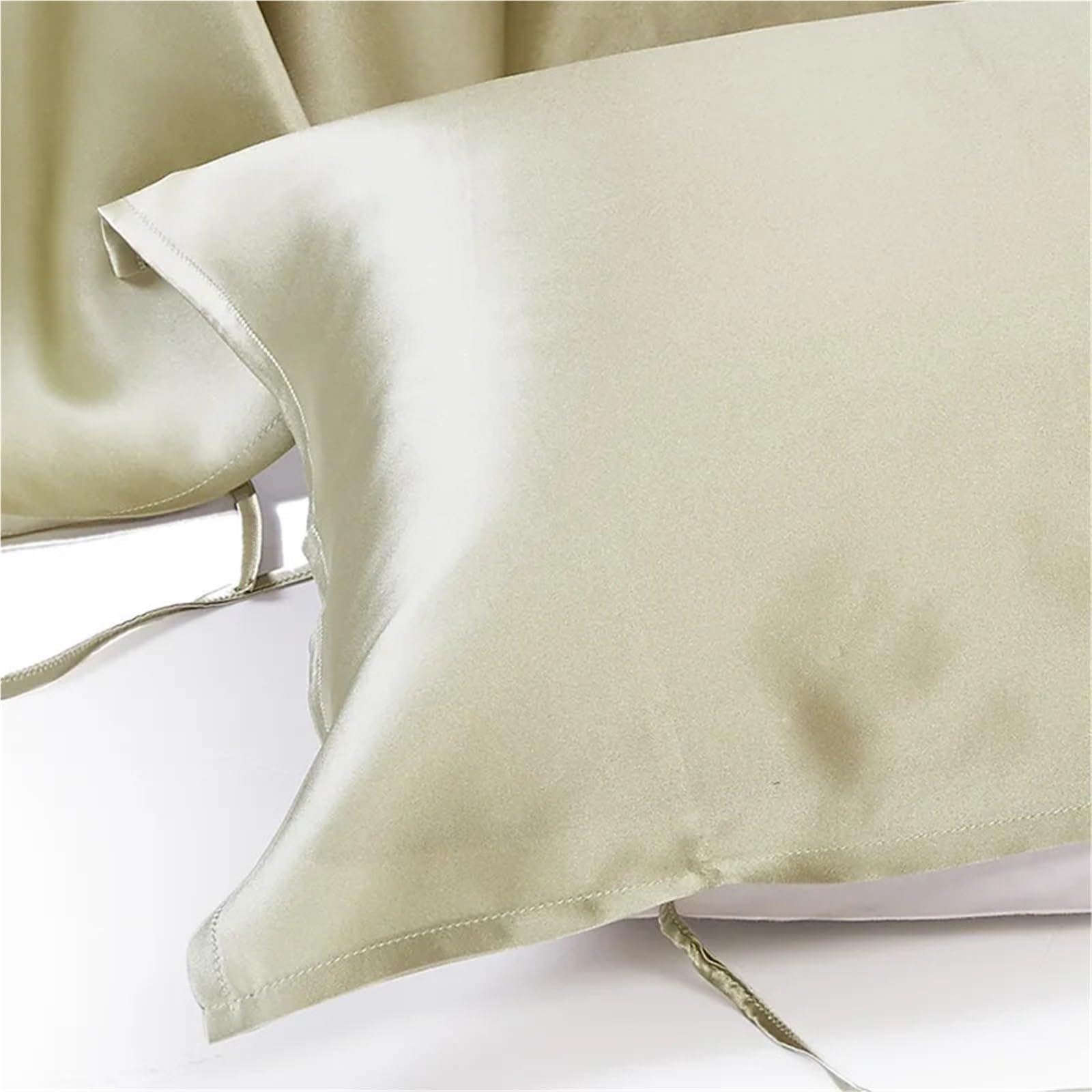 Federa In Seta 2 pezzi asciugamano cuscino in seta di gelso vera seta proteggere i capelli asciugamano cuscino biancheria da letto cuscino 48 cm * 74 cm copertura for i viaggi(Black 2pc,50x60cm)