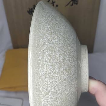 Ｓ９５５　茶碗　『白釉　平茶碗』『北村暢男 作』　共箱　抹茶碗　茶道具 道具 ] - 道具 京焼 北村暢男造 白釉平茶碗（共箱） | ネット