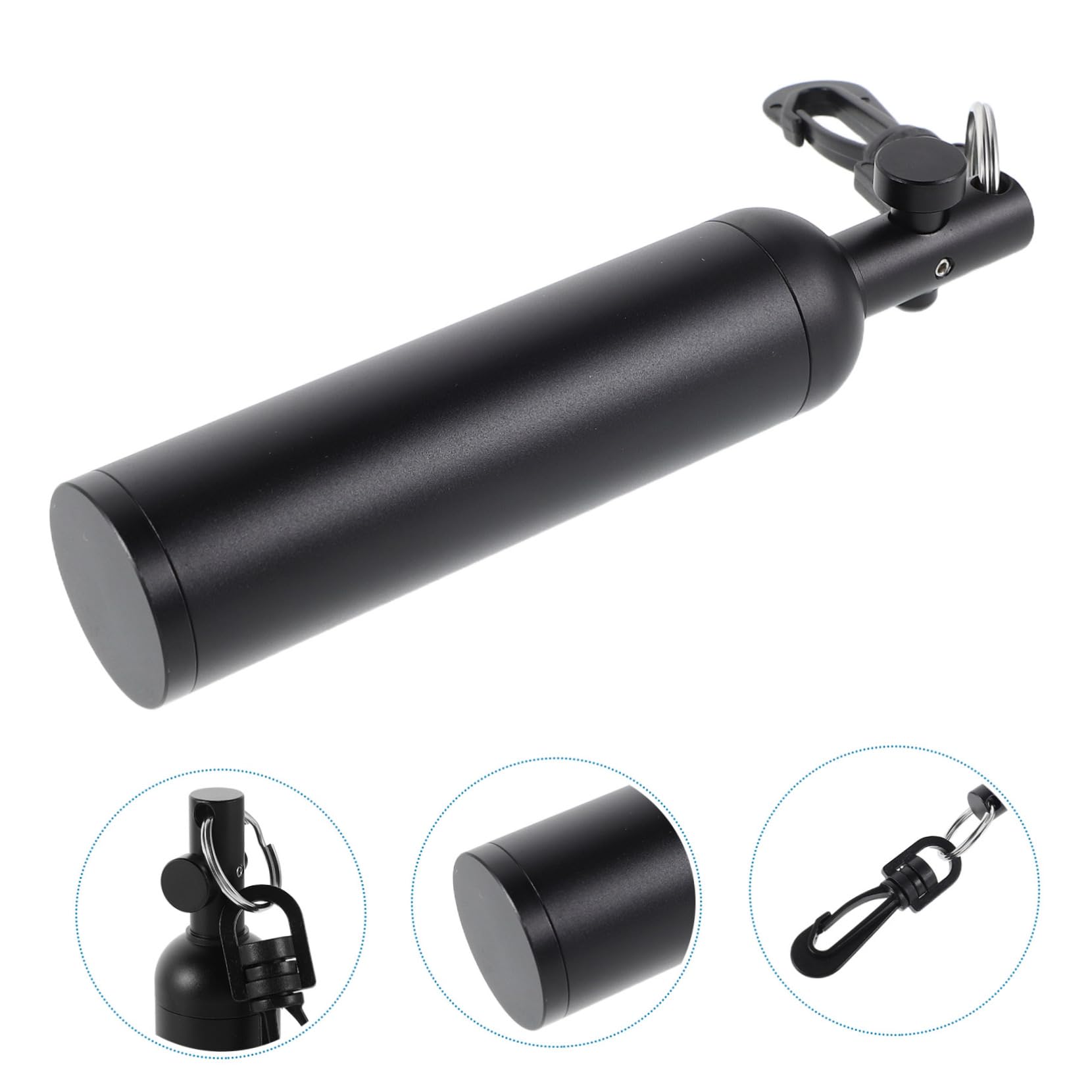 Homoyoyo Signal de Plongée sous-Marin en Alliage D'aluminium, Bâton de Hochet Noir Antidérapant, Alerte à Haut Décibel pour Plongée sous-Marine, Débutants