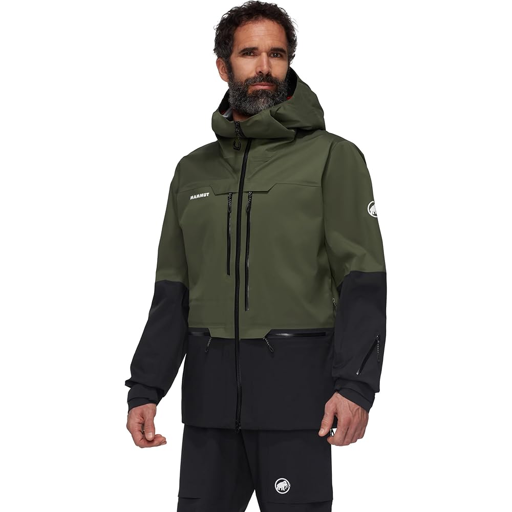 Haldigrat HS Hooded Jacket - Men's, Dark Marsh/Black, S at