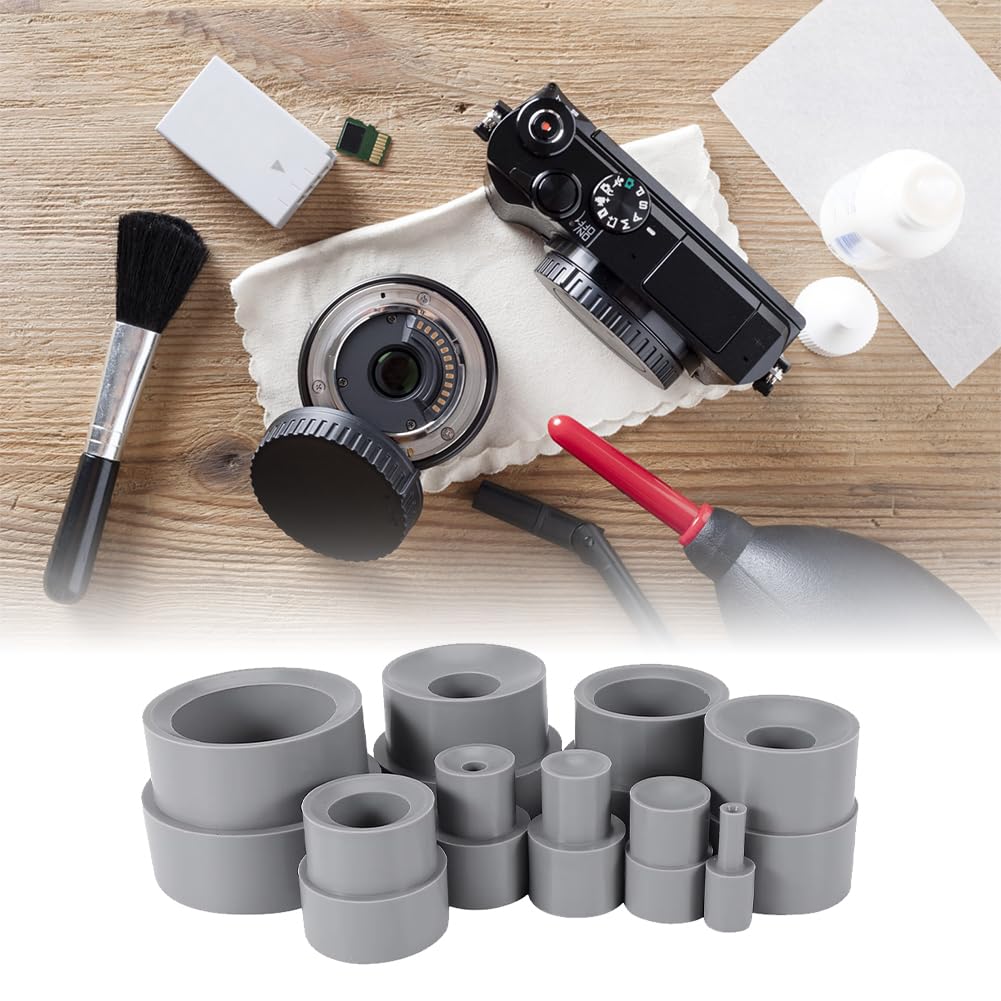 Set di Strumento Riparazione Obiettivo, Kit Strumenti per la Obiettivo della Fotocamera DSLR Anello dell'Obiettivo Accessorio Rimozione Gomma Obiettivi 8-83mm Accessori Universale Apertura 9 Pezzi