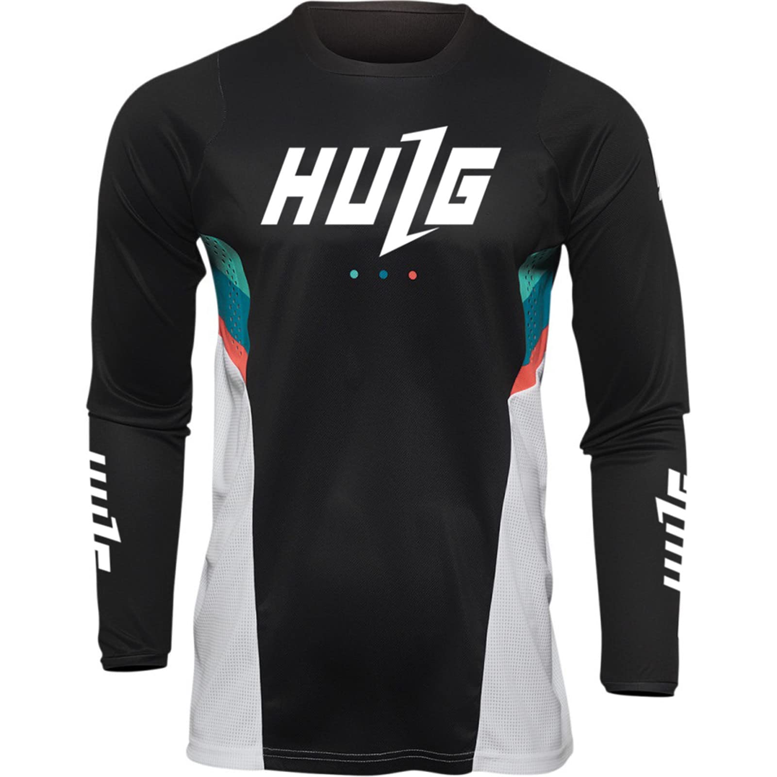 HULGMens Bike,men's Mtb Long Sleeve Jersey,Cycling Jersey Men's Mountain Bike Motocross Jersey Long MTB T-Shirt Bicycle Wear