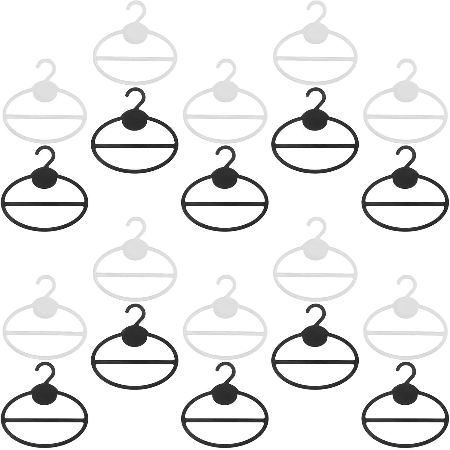 35 Piece Plastic Accessory Hanger Organizer for Scarves and Ties
