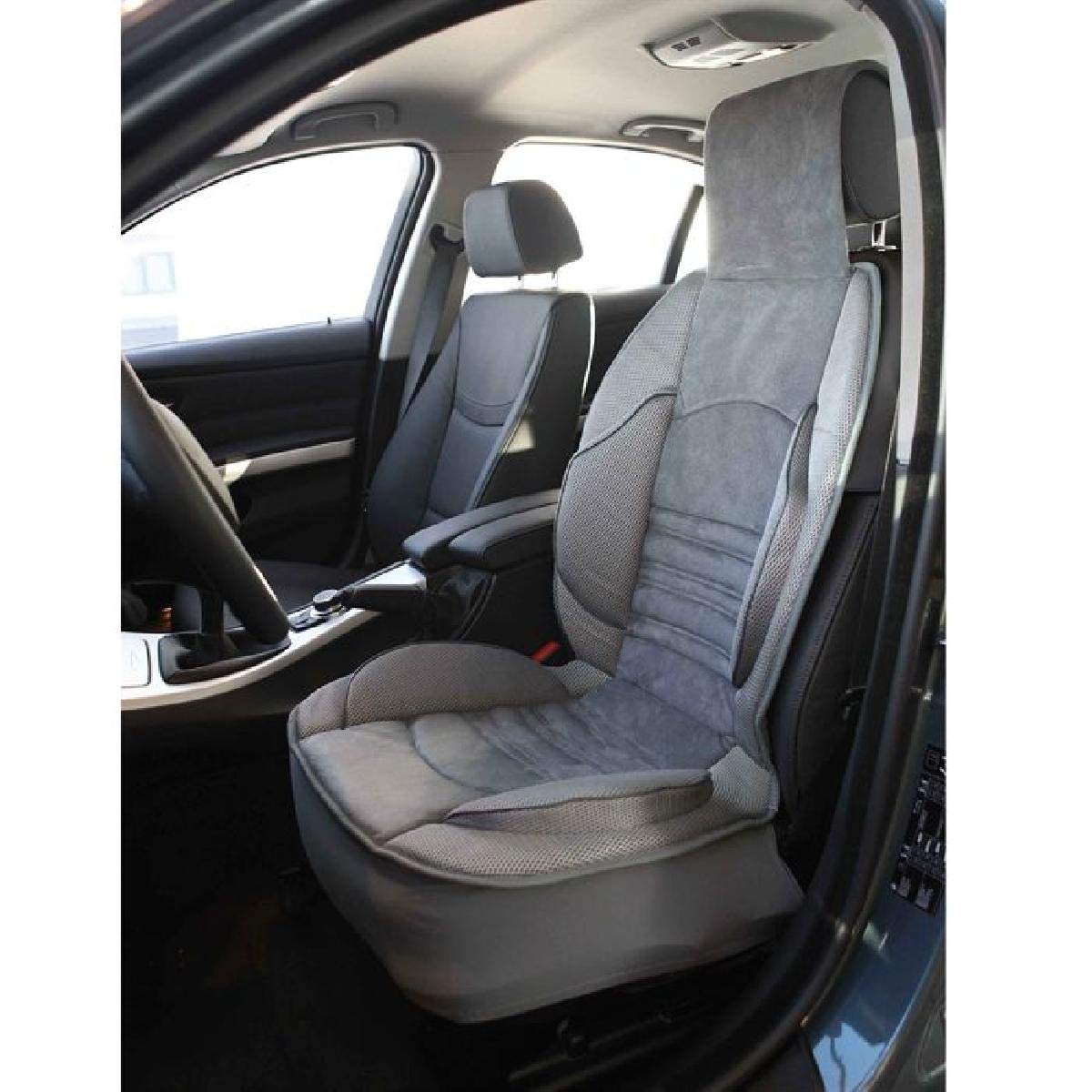 Couvre Siege Grand Confort Airbags Lateraux Maille Respirante avec Elasto System Gris