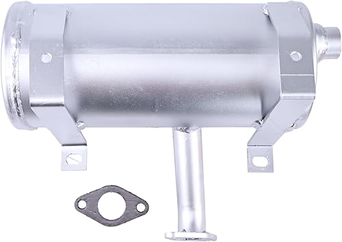 Miniatura 2 de JZGRDN Silenciador AM122848 M92365 compatible con tractores de césped John Deere LTR166 LT155 LTR155 LT150 LT133