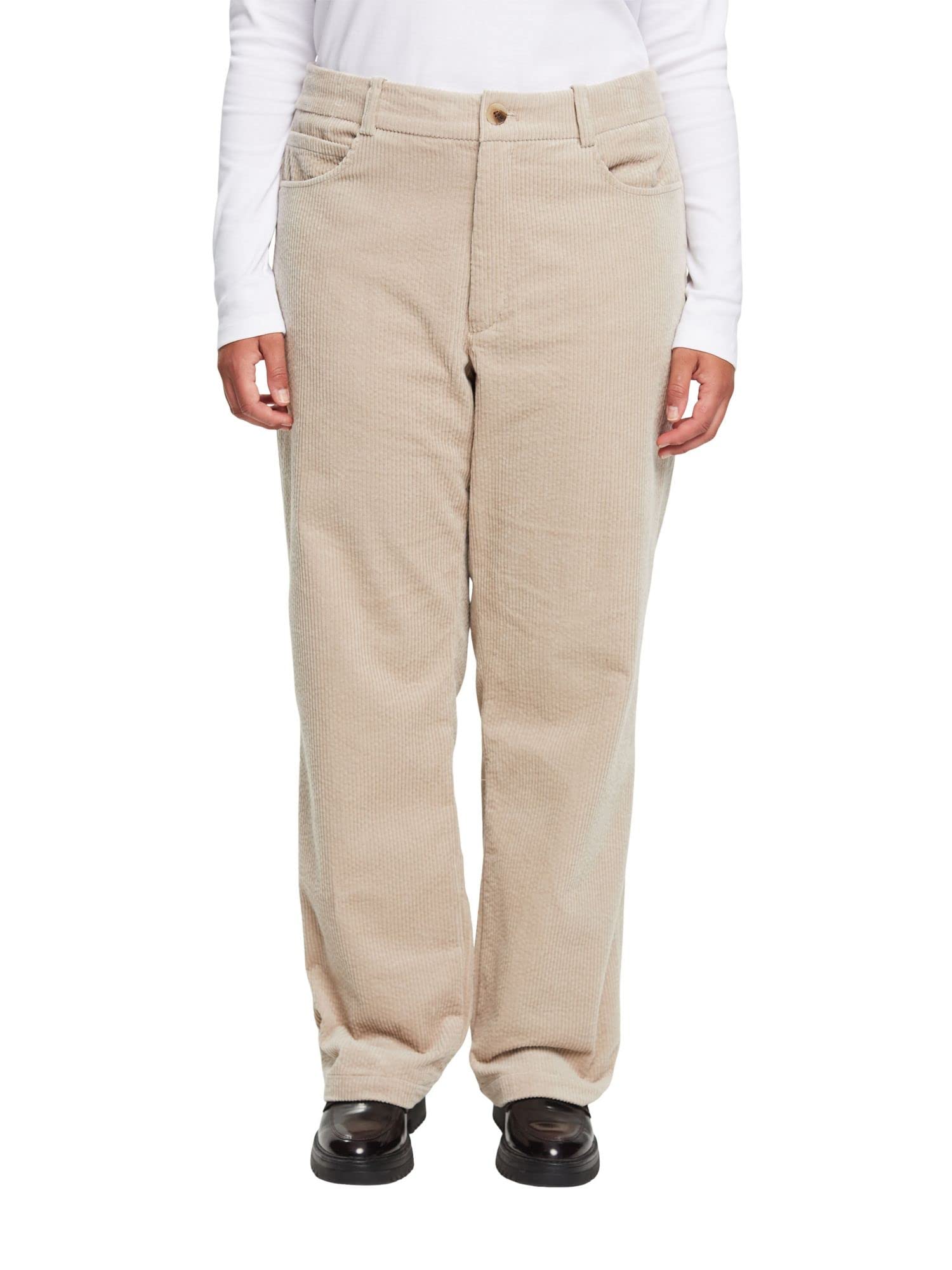 ESPRIT Damen 092ee1b343 Hose, 260/Light Taupe, 36W / 28L EU