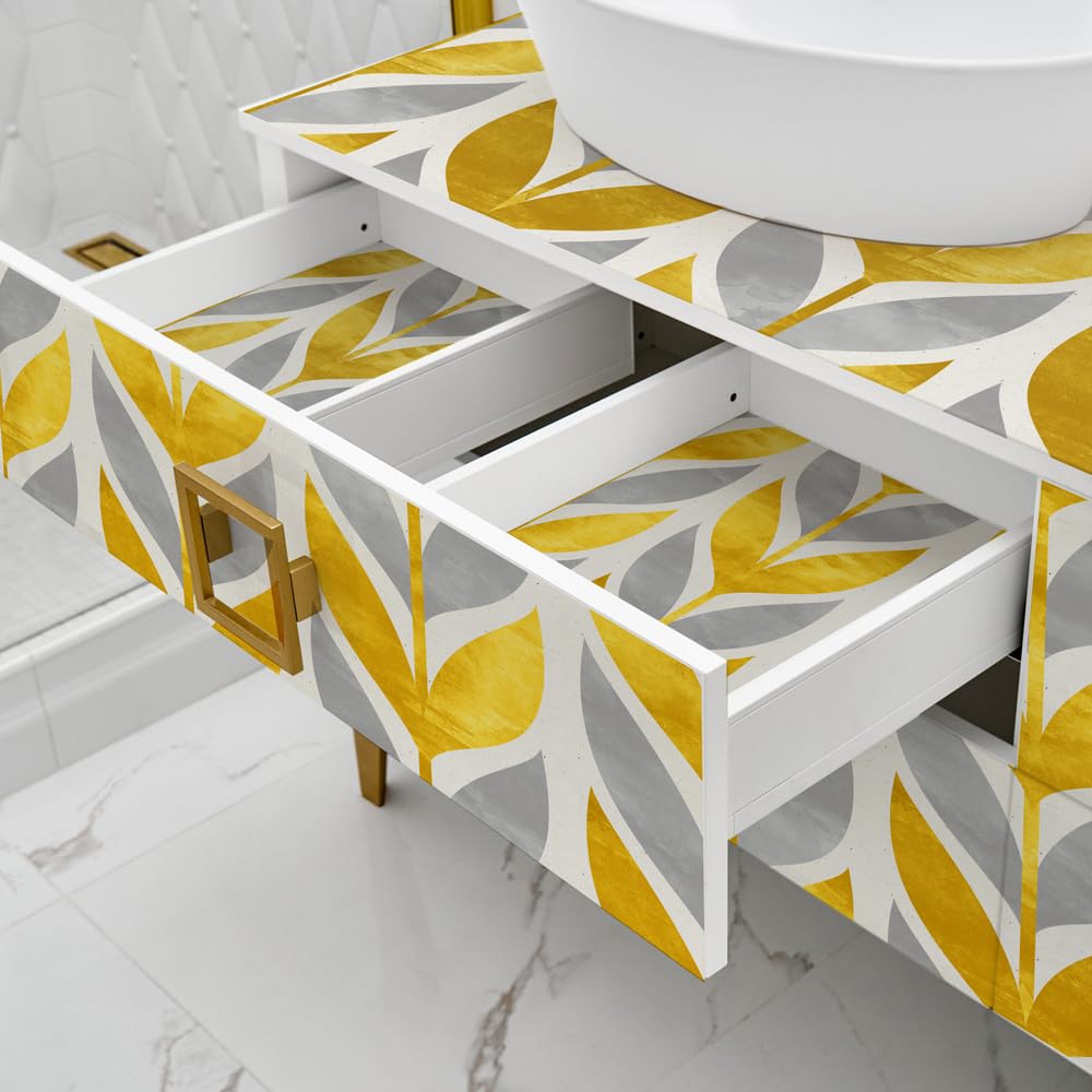 kina Pellicola Adesiva Mobili Casa Cucina Bagno Modello RA0051 60x300 cm | Materiale PVC, Impermeabile, Protezione Antigraffio, Decorazione, Senza Bolle, Facile Applicazione, Made in Italy