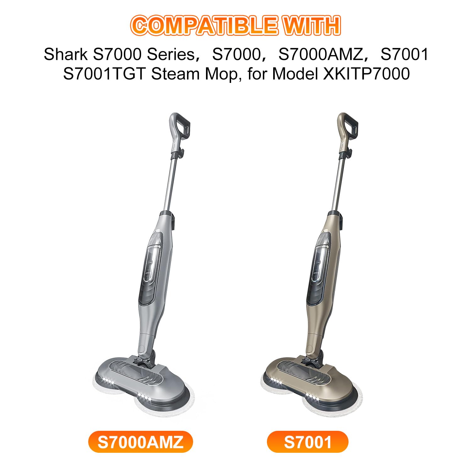 6 Pack S7000 Steam Mop Pads Replacement For Shark S7000AMZ S7001